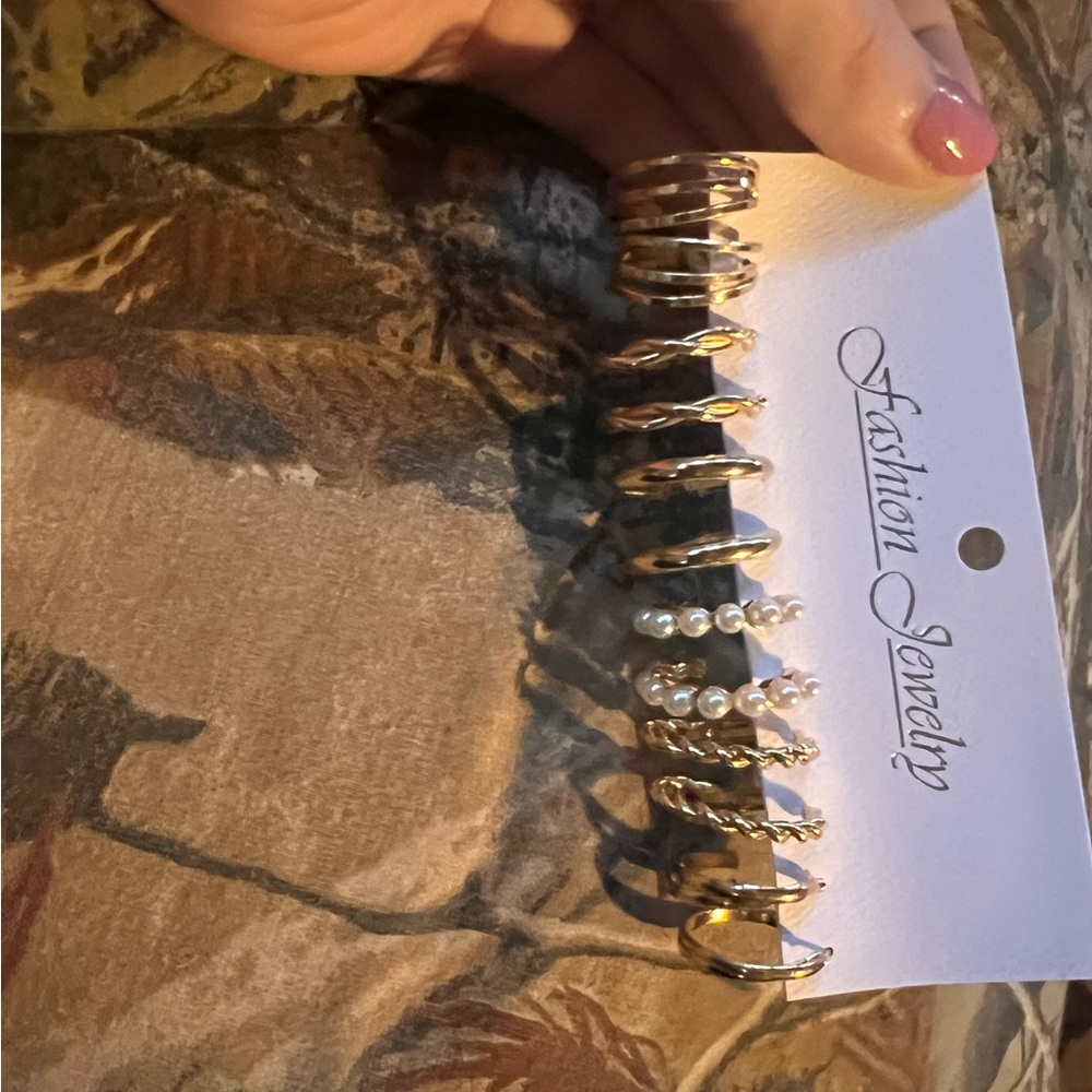 Gold earrings